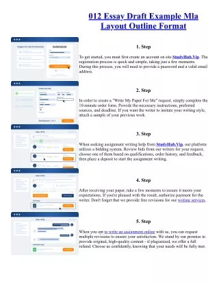 012 Essay Draft Example Mla Layout Outline Format