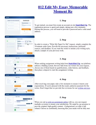 012 Edit My Essay Memorable Moment Re