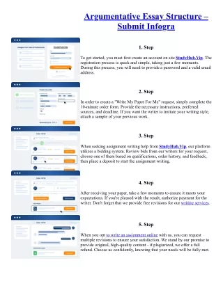 Argumentative Essay Structure – Submit Infogra