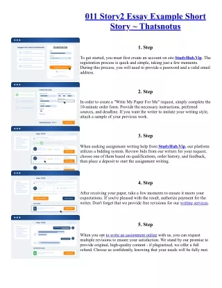 011 Story2 Essay Example Short Story ~ Thatsnotus