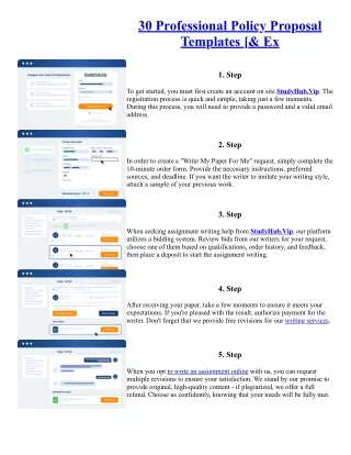 30 Professional Policy Proposal Templates [& Ex