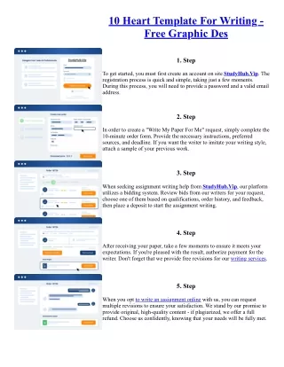 10 Heart Template For Writing - Free Graphic Des