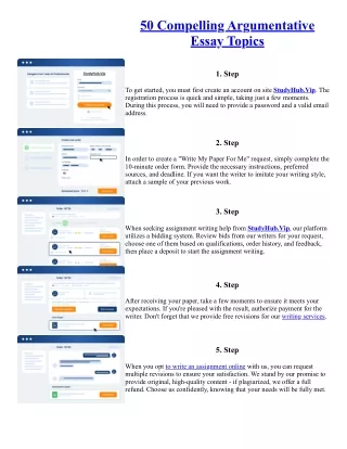 50 Compelling Argumentative Essay Topics