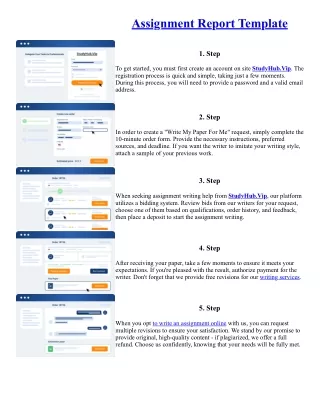 Assignment Report Template