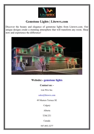 Gemstone Lights Litewrx.com