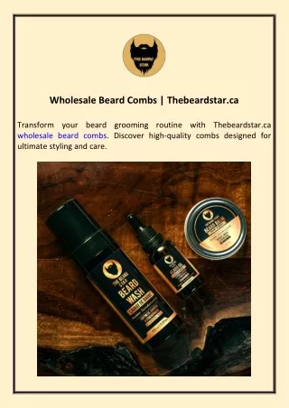 Wholesale Beard Combs Thebeardstar.ca