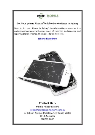 Get Your Iphone Fix At Affordable Service Rates In Sydney