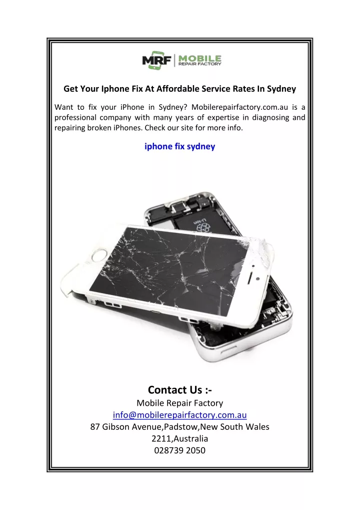 get your iphone fix at affordable service rates
