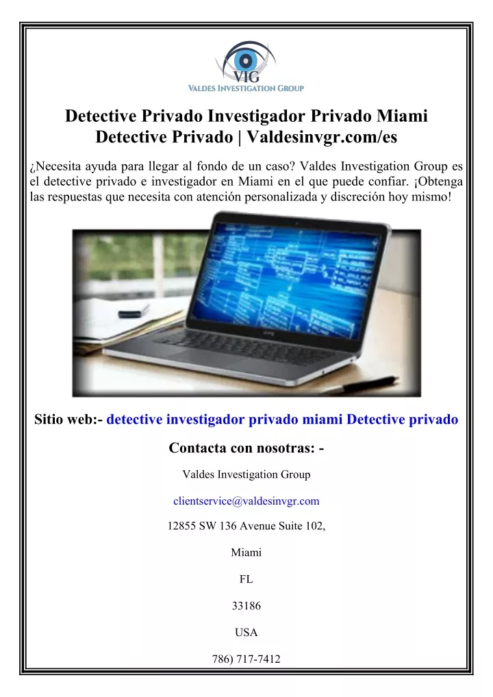 detective privado investigador privado miami