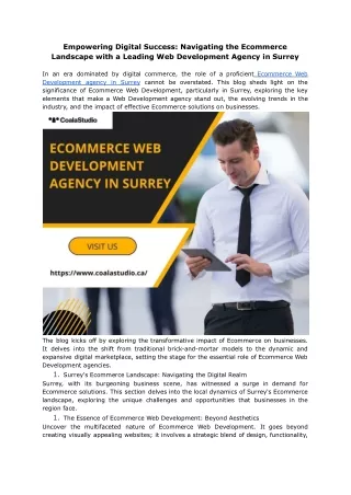 Empowering Digital Success_ Navigating the Ecommerce Landscape with a Leading Web Development Agency in Surrey