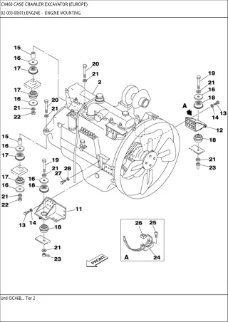 CASE CX460 Crawler Excavator Parts Catalogue Manual