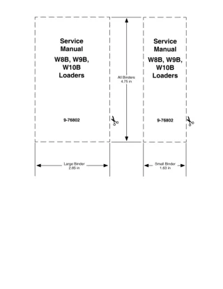 CASE W10B Wheel Loader Service Repair Manual