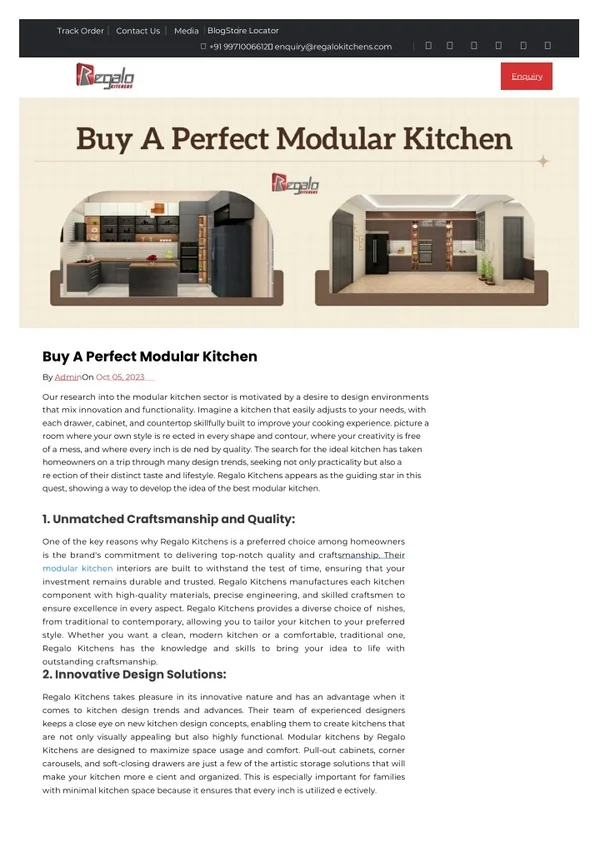 Buy A Perfect Modular Kitchen