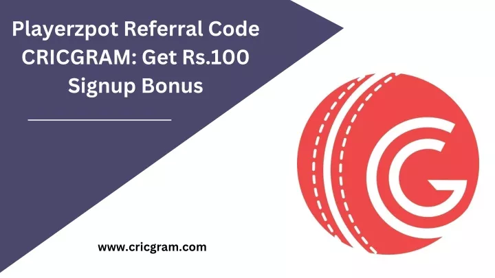 playerzpot referral code cricgram