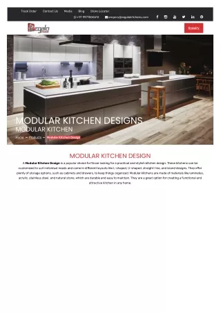 Modular Kitchen _ Modular Kitchen Design by Regalo