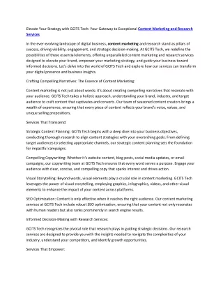 elevate your strategy with gcits tech your