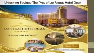 Unlocking Savings The Pros of Las Vegas Hotel Deals