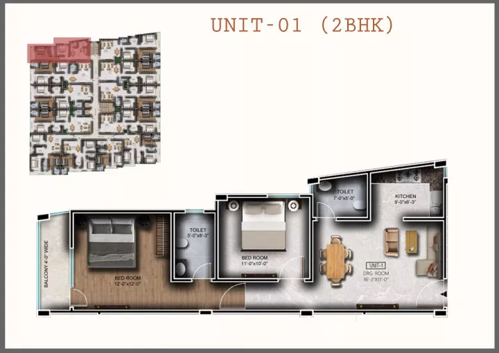 unit 01 2bhk