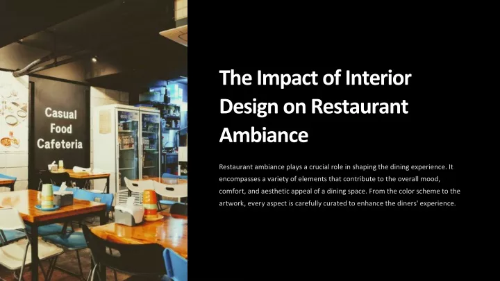 the impact of interior design on restaurant