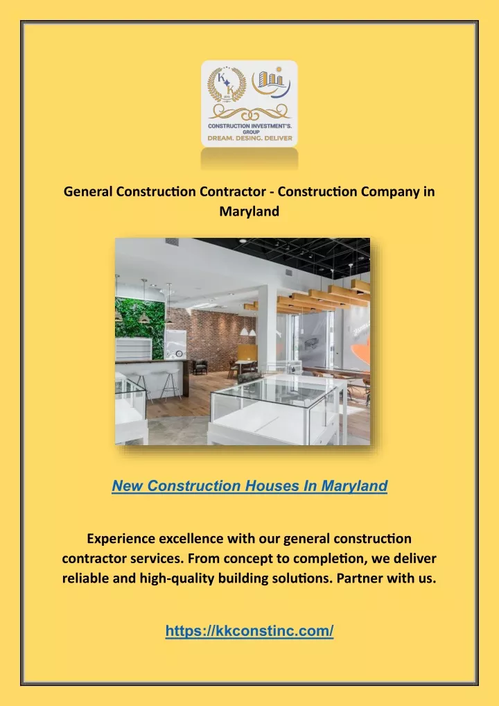general construction contractor construction