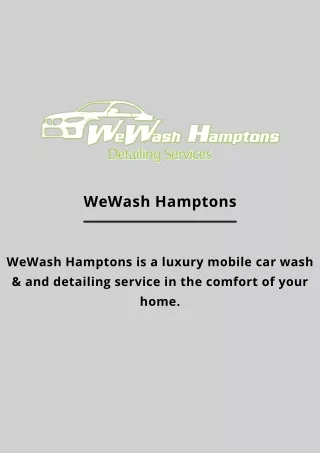 WeWash Hamptons