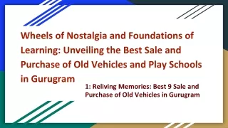 Wheels of Nostalgia and Foundations of Learning: Unveiling the Best Sale and Pur