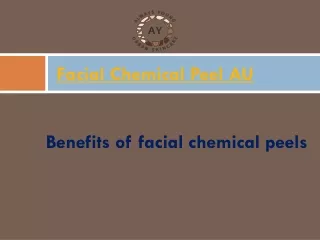 Facial Chemical Peel AU PPT