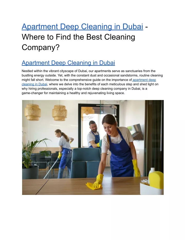 apartment deep cleaning in dubai where to find