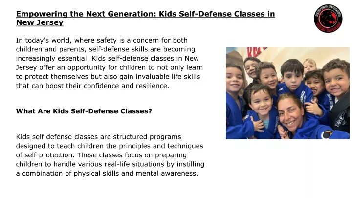 empowering the next generation kids self defense
