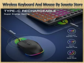 Wireless Keyboard And Mouse By Soueto Store
