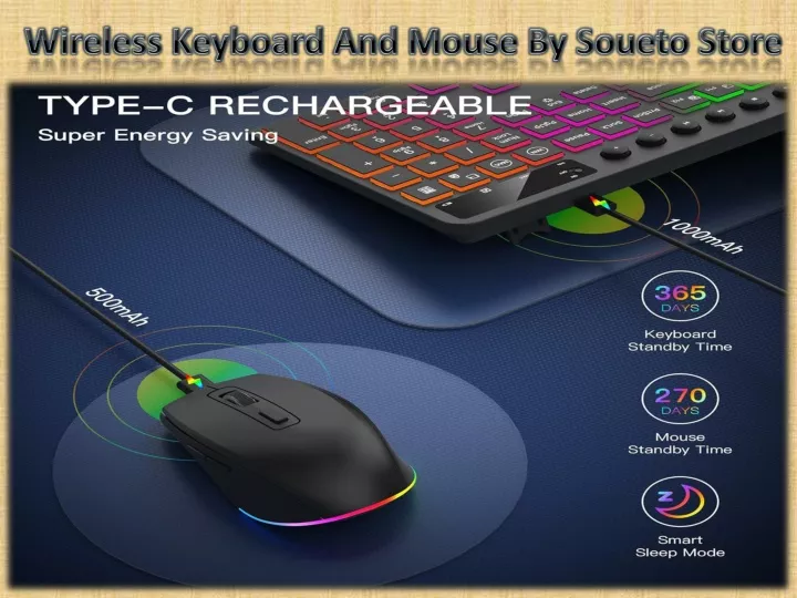 wireless keyboard and mouse by soueto store