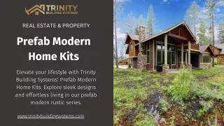 Get The Best Prefab Modern Home Kits