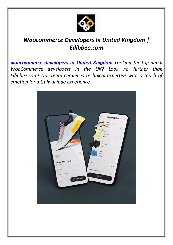 woocommerce developers in united kingdom edibbee