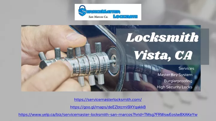 locksmith vista ca