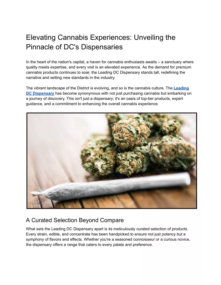 elevating cannabis experiences unveiling