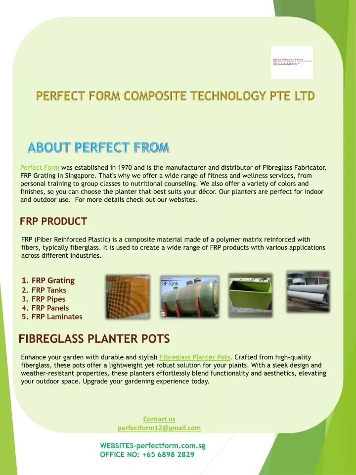 perfect form composite technology pte ltd
