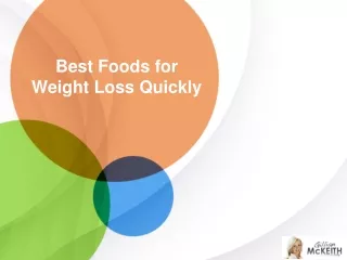 Best Foods for Weight Loss Quickly