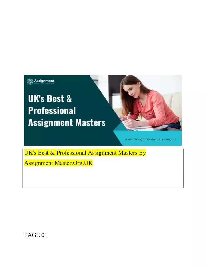 uk s best professional assignment masters by