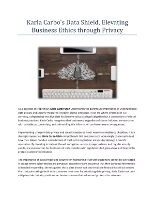 karla carbo s data shield elevating business