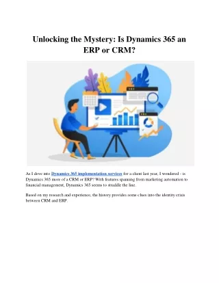 Unlocking the Mystery: Is Dynamics 365 an ERP or CRM?