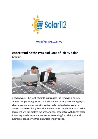Understanding-the-Pros-and-Cons-of-Trinity-Solar-Power