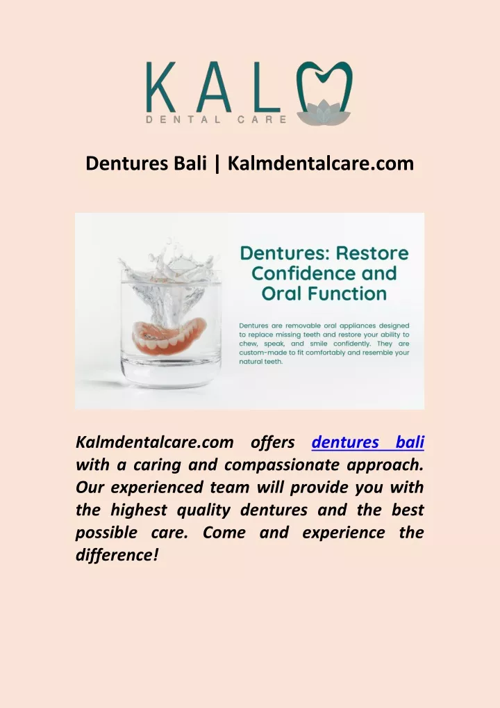 dentures bali kalmdentalcare com