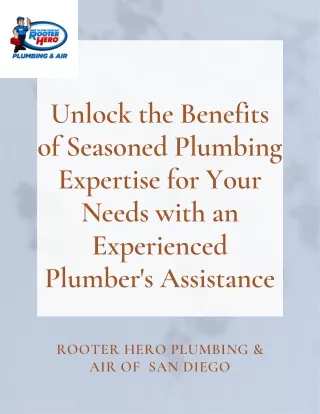 Unlock the Benefits of Seasoned Plumbing Expertise for Your Needs with an Experienced Plumber's Assistance