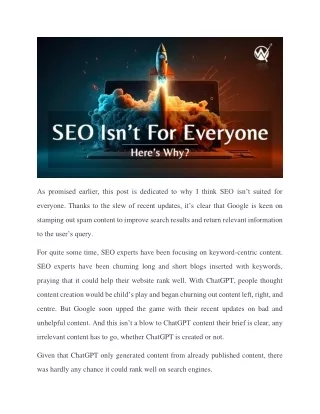 Don't Waste Money On SEO Read This