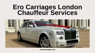 Book VIP Chauffeur Services in London to gain 3 mileages