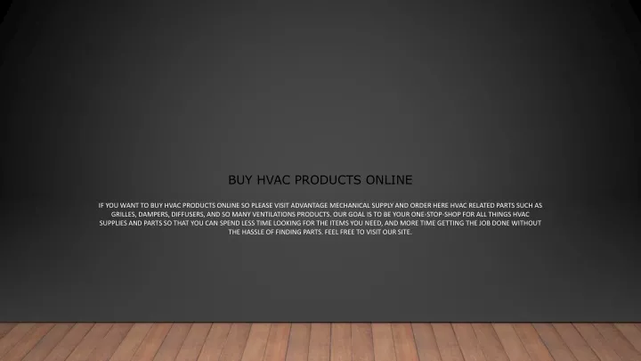 buy hvac products o nline