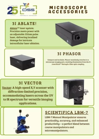 DSS Imagetech - Enhancing Precision with Premium Microscope Accessories