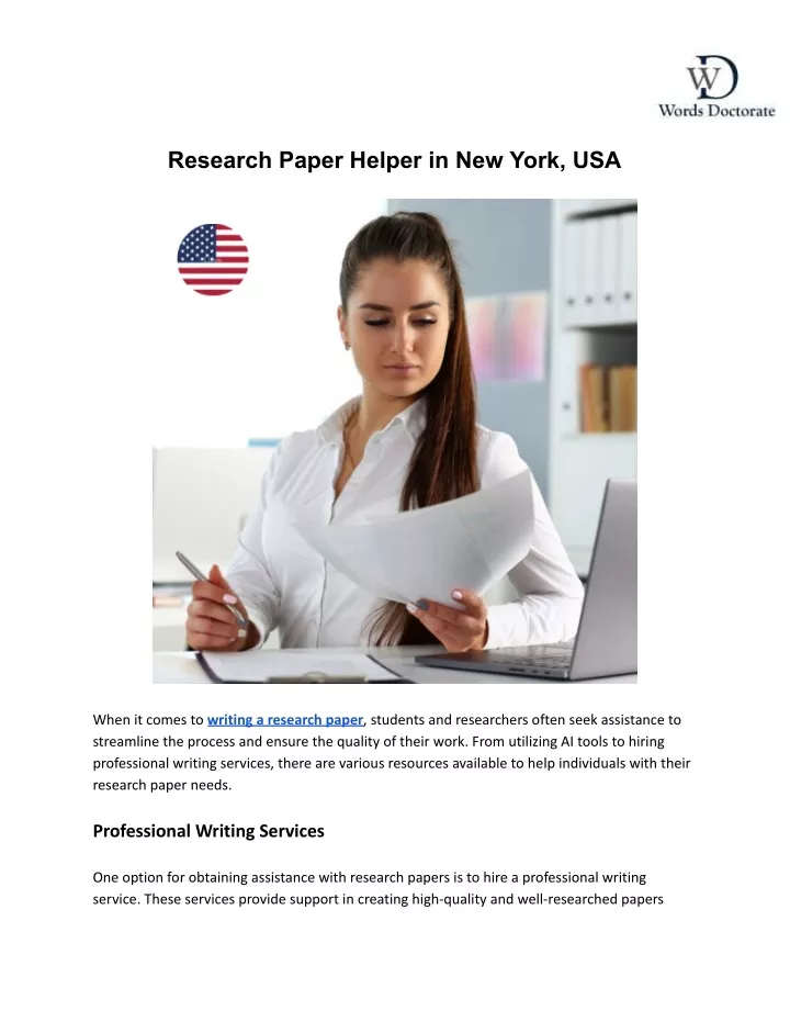 research paper helper in new york usa