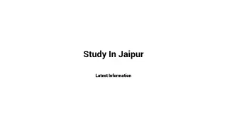 study in jaipur