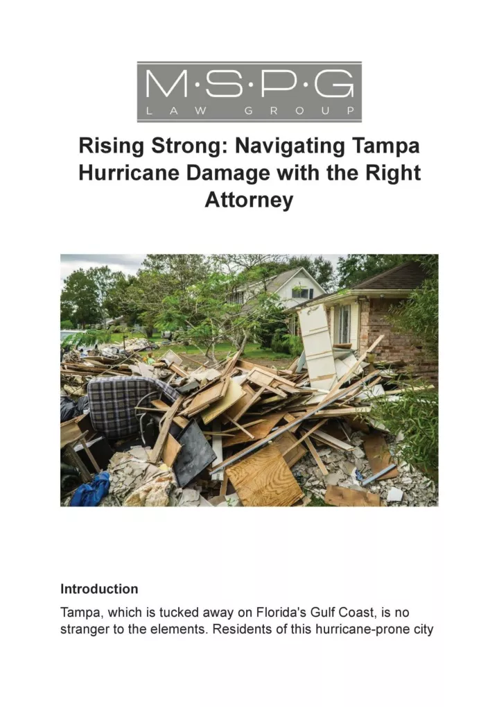 PPT Rising Strong Navigating Tampa Hurricane Damage with the Right